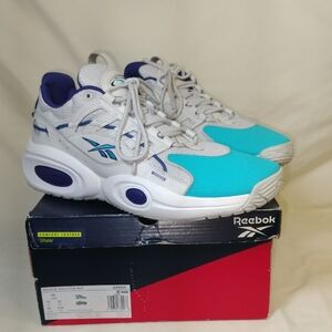 Reebok Men's Sneakers in White, Blue, and Teal